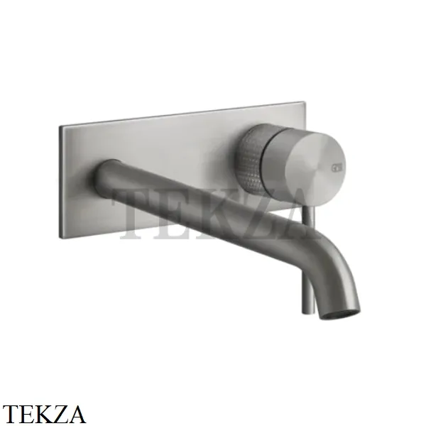 Gessi 316 CESELLO Смеситель для раковины длинный, внешняя часть 54490-239, Steel Brushed