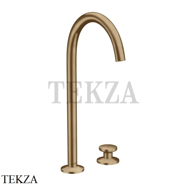 Axor ONE Смеситель для раковины Select 260, гарнитур Push‑Open 48060140, Brushed Bronze