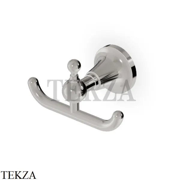Zucchetti Agora Classic Крючок двойной для халата и полотенец ZAD450.C8, nickel глянец