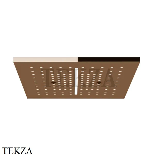 Gessi AFILO Верхняя накладная панель, 3 функции хромотерапия 57004-030, Copper глянец