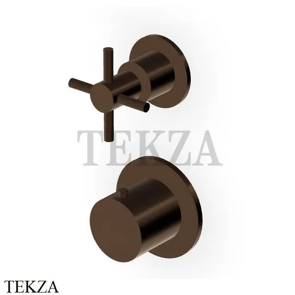 Zucchetti Helm Термостат для душа на 1 поток, внешняя часть ZHM801.XP21, brushed chocolate PVD