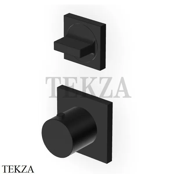 Zucchetti Aguablu Термостат для душа, 1 выход, внешняя часть ZA5801.P81, brushed total black PVD