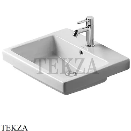 Duravit Vero Раковина встраиваемая сверху, с переливом 0315550000, белый глянец