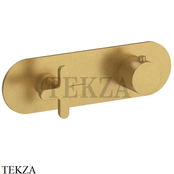 Fantini Icona Classic Термостат для душа 1 поток, внешняя часть 53Q7R731B, Pure Brass PVD