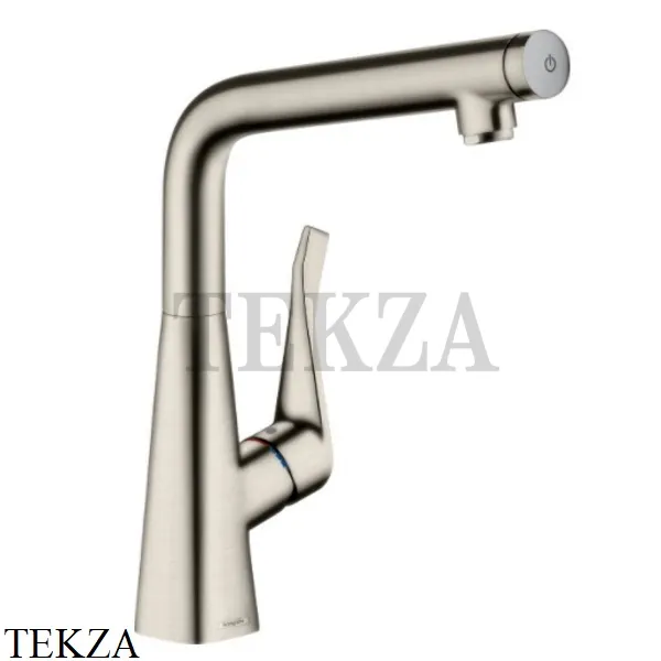 Hansgrohe Metris Select M71 Смеситель для кухни поворотный 14883800, сталь