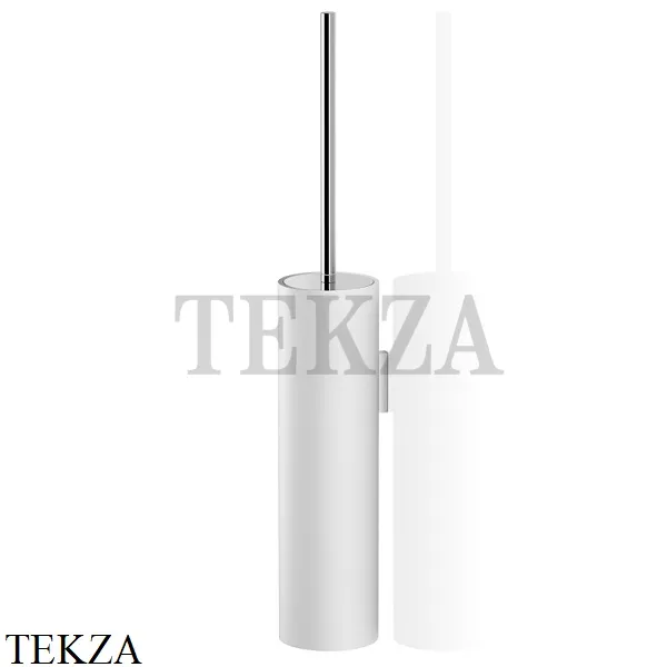 Decor Walther Stone White WBG Туалетный ершик настенный 0970954, белый матовый-хром глянец