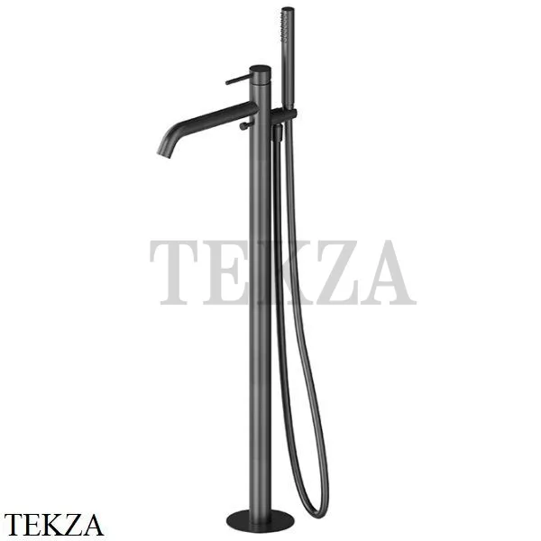 Newform X-Steel 316 Смеситель для ванны напольный, внешняя часть 69684EX.59.064, PVD Brushed gun metal