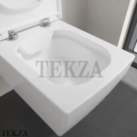 Villeroy & Boch Memento 2.0 Унитаз подвесной, без ободка 4633R0R1, сиденье микролифт, белый глянец, CeramicPlus