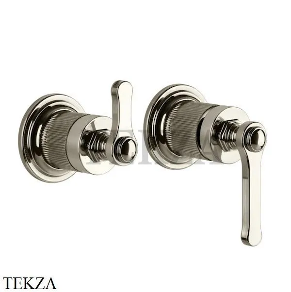 Gessi VENTI20 Смеситель для душа, 2 потока, вешняя часть 65038-720, Nickel PVD