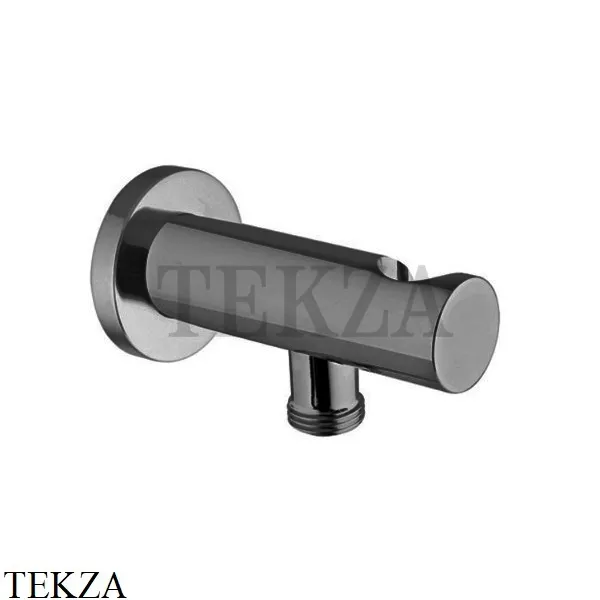 FIMA Carlo Frattini WELLNESS Держатель для душа с подводом воды F2287CS, Brushed black chrome