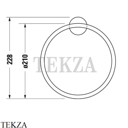 Duravit Starck T Держатель для полотенца-кольцевой 0099471000, хром глянец