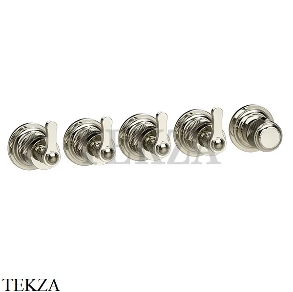 Gessi VENTI20 Термостат для душа, 4 потока, внешняя часть 65338-720, Nickel PVD