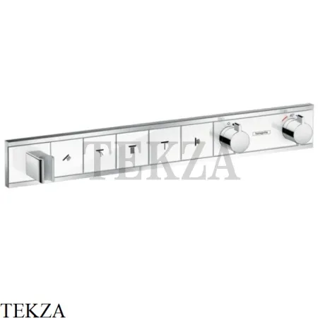 Hansgrohe RainSelect Термостатический модуль, 5 потоков, внешняя часть 15358400, белый/хром глянец