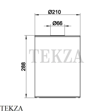 Keuco PLAN Ведро для мусора 5 л с крышкой 04989010037, хром-черный