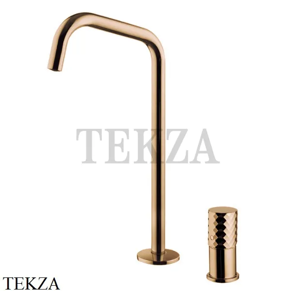 FIMA Carlo Frattini Spillo TECH X Смеситель для раковины, с донным клапаном F3271TNDXZL, Amber Bronza