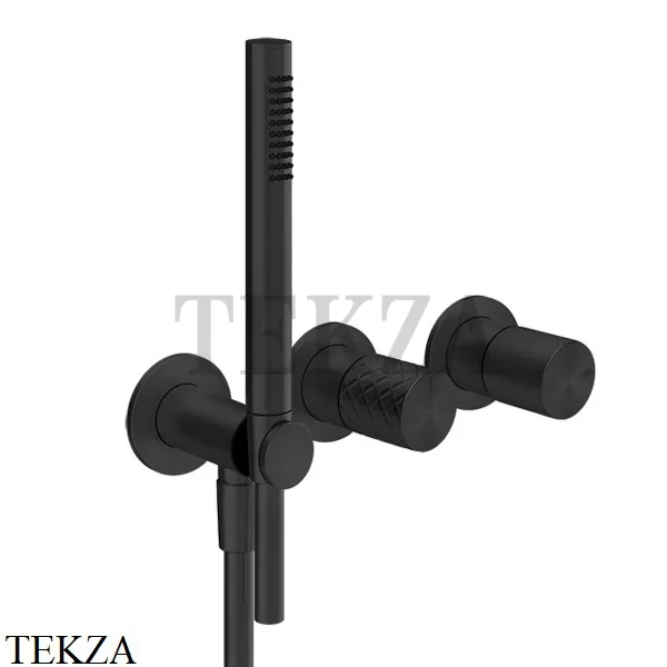 Gessi Habito INTRECCIO Смеситель для душа с гарнитуром, внешняя часть 70138-299, Black XL