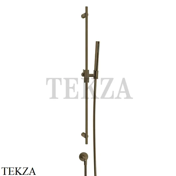 Gessi INGRANAGGIO Штанга в комплекте с душевой лейкой и выводом 63582-713, Antique Brass