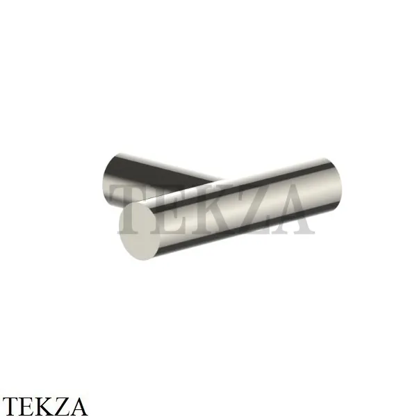 Fantini YOUNG Крючок двойной для халата и полотенец 96957608, Nickel PVD