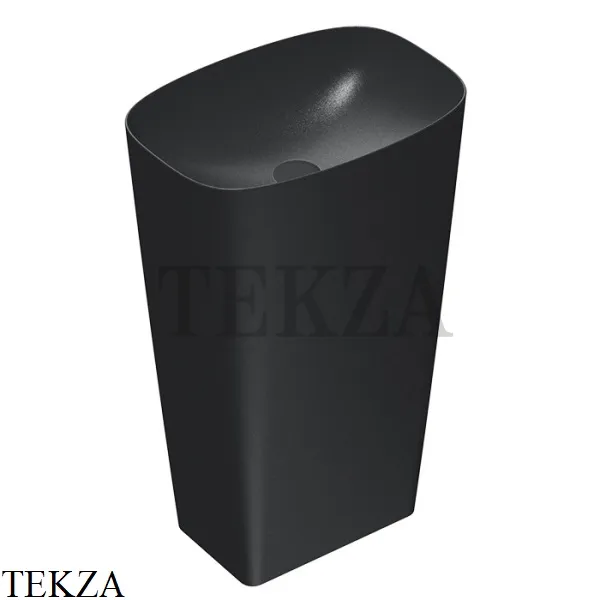 Catalano Green LUX 55 Раковина напольная, слив в стену 1FRPGRLXNS, черный матовый