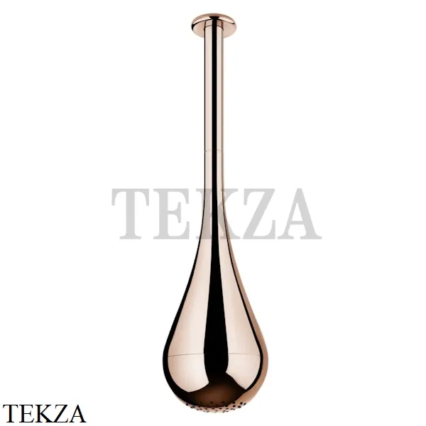 Gessi Goccia Потолочная каплевидная душевая лейка 33752-123, Copper глянец