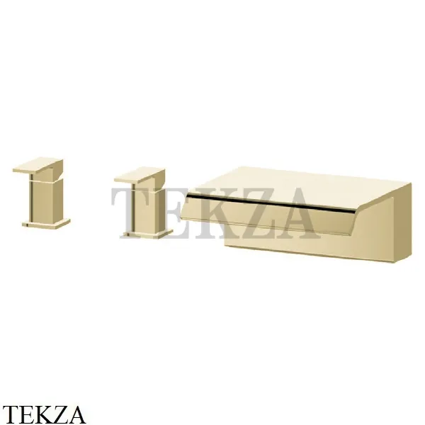 Newform Cascate Смеситель на борт ванны каскад 70033.59.098, PVD Brushed pale gold