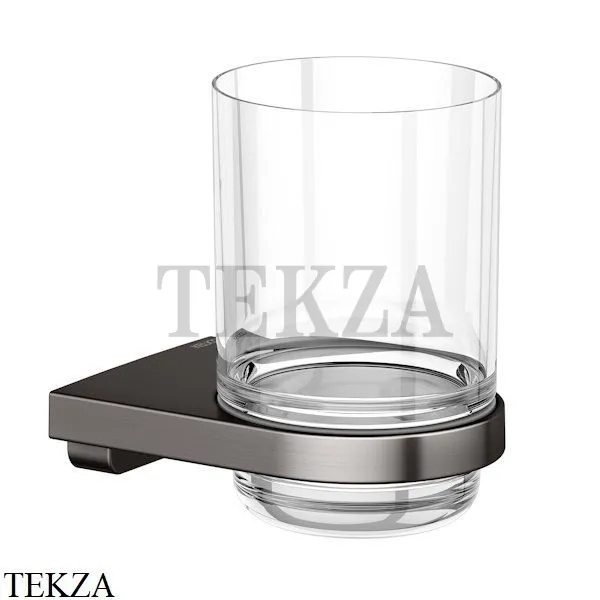 Keuco Collection Moll Стакан подвесной, хрусталь 12750359000, титан чёрный шлифованный