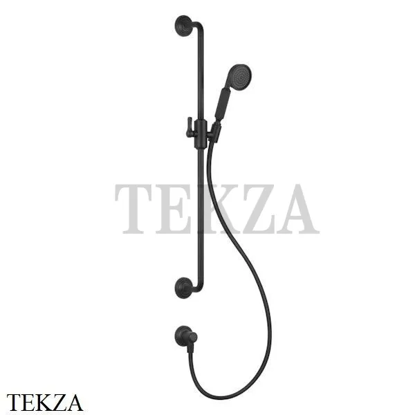 Gessi VENTI20 Штанга в комплекте с душевой лейкой, шланг, вывод 65142-299, Black XL