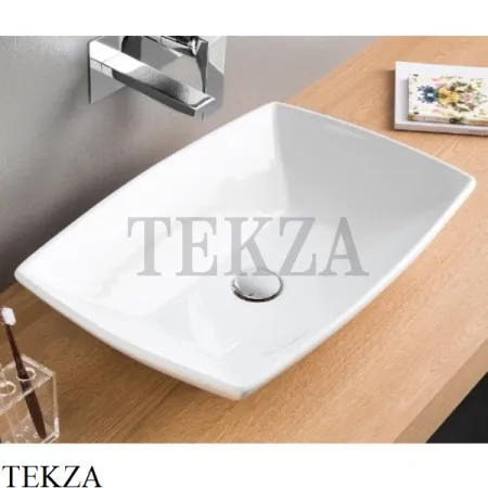 ArtCeram JAZZ Раковина накладная, без перелива JZL002 01 00, белый глянец