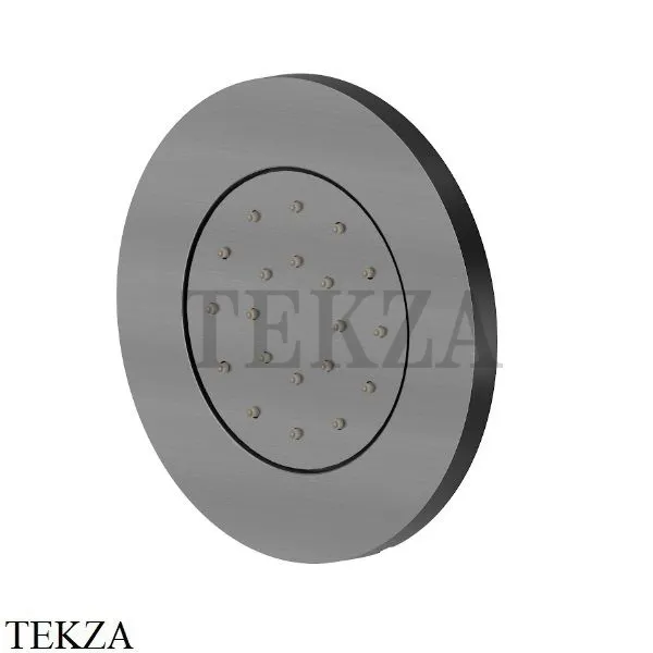 Newform Боковая форсунка круглая, встраиваемая 562E.59.064, PVD Brushed gun metal