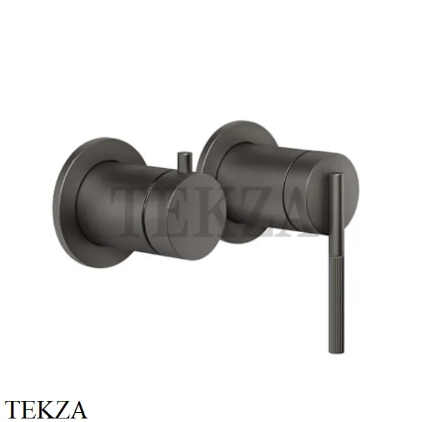Gessi INGRANAGGIO Смеситель для душа, 2 потока, внешняя часть 63580-707, Black Metal Brushed
