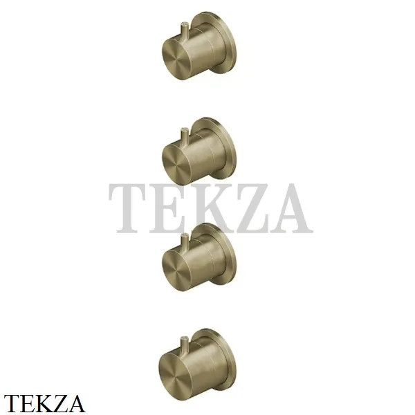 QuadroDesign Source Термостат для душа, 3 потока, внешняя часть, 12 50.00 OC, Light Gold