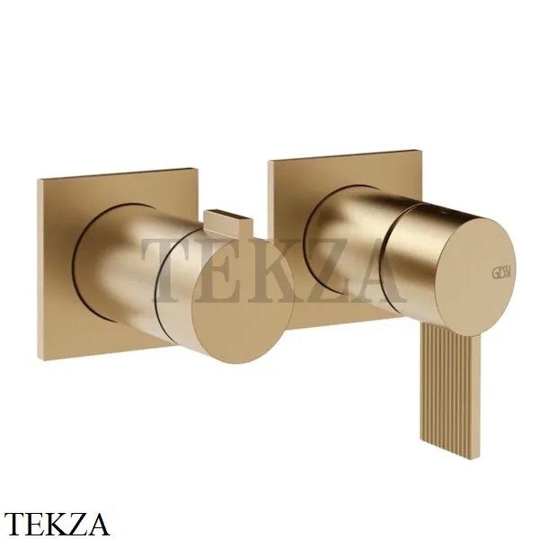 Gessi Inverso RIGATO Смеситель для душа, 2 потока, внешняя часть 73538-726, Warm Bronze Br.