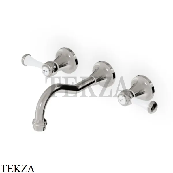 Zucchetti Agora Classic Смеситель для раковины, внешняя часть ZAM672.C8, nickel глянец