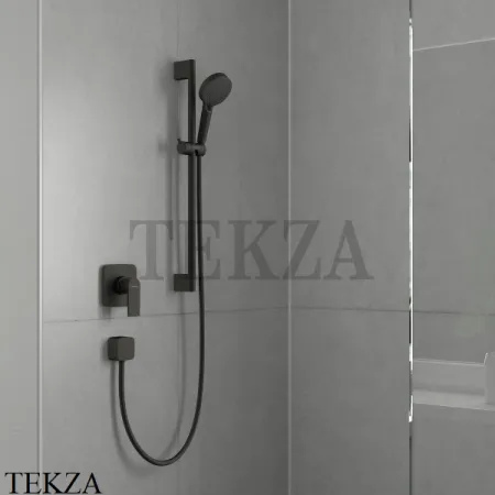 Hansgrohe Vernis Blend Душевой набор Vario cо штангой 65 см 26422670, черный матовый