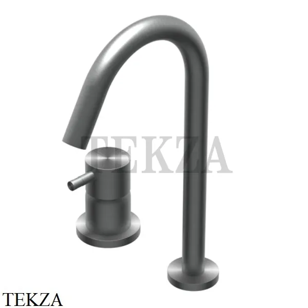 Ritmonio Diametro35 Inox Смеситель для раковины без донного клапана E0BA0125H1 IBX, Black Stainless Steel