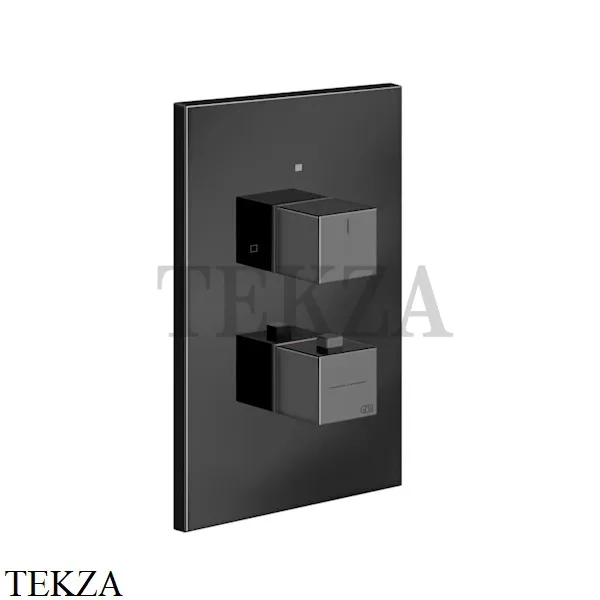 Gessi Rettangolo shower Термостат на 1 выход, внешняя часть 20182-706, Black Metal PVD
