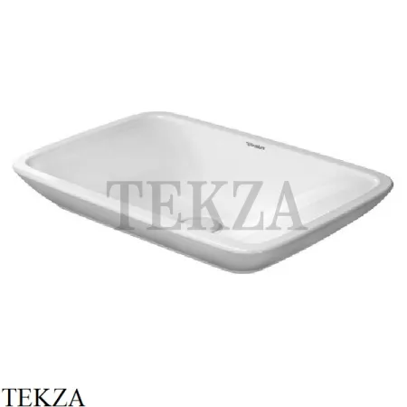 Duravit PuraVida Раковина накладная, без перелива 0369700000, белый глянец