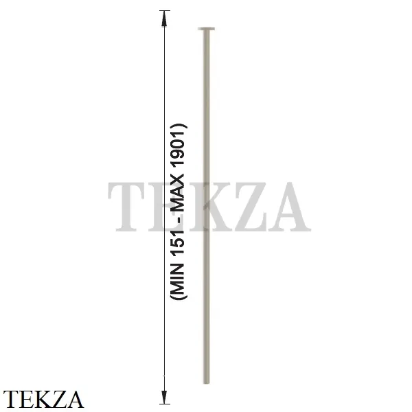 Gessi Origini NEUTRAL Излив для раковины потолочный, под размер 63499-273, Matte Greige