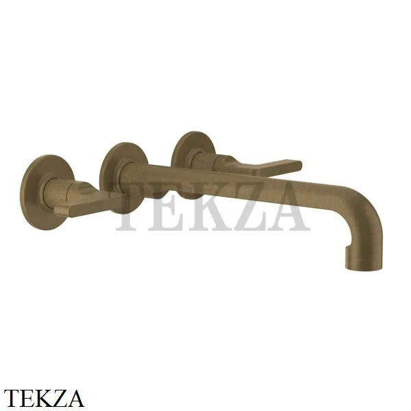 Gessi INCISO Смеситель для раковины излив длинный, внешняя часть 58092-713, Antique Brass