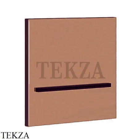 Gessi CASCATA Каскадный излив настенный плоский 20295-708, Copper Brushed