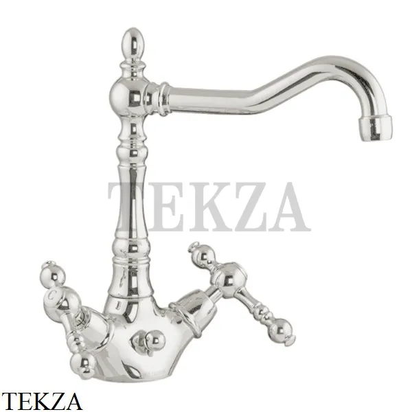 FIMA Carlo Frattini EPOQUE Смеситель для раковины, с донным клапаном F5061SN, Brushed nickel