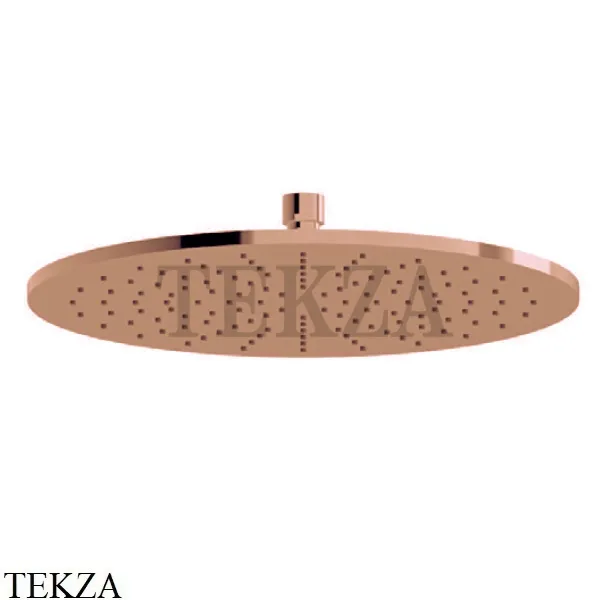 Newform Верхняя круглая лейка D300, без кронштейна 26534.59.067, PVD Brushed copper bronze