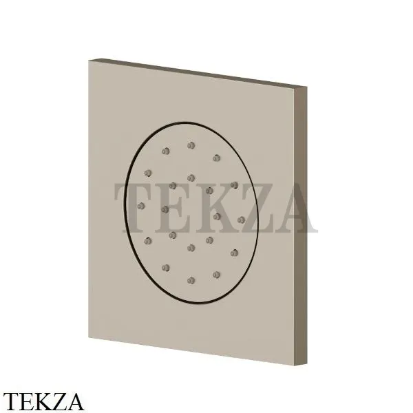 Newform Боковая форсунка квадратная, встраиваемая 563E.M0.071, Gold satin