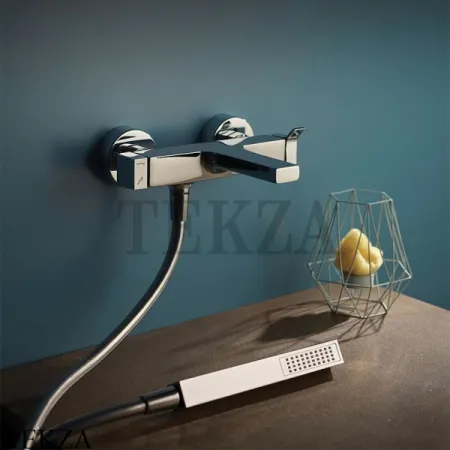 FIMA Carlo Frattini Zeta Смеситель для ванны с гарнитуром F3964SN, Brushed nickel