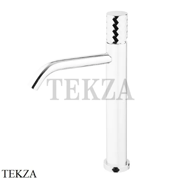 FIMA Carlo Frattini Spillo TECH X Смеситель для раковины, с донным клапаном F3031TLXSXBS, белый матовый