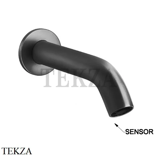 Gessi 316 FLESSA Электронный настенный смеситель внешняя часть 54015-707, Black Metal Brushed