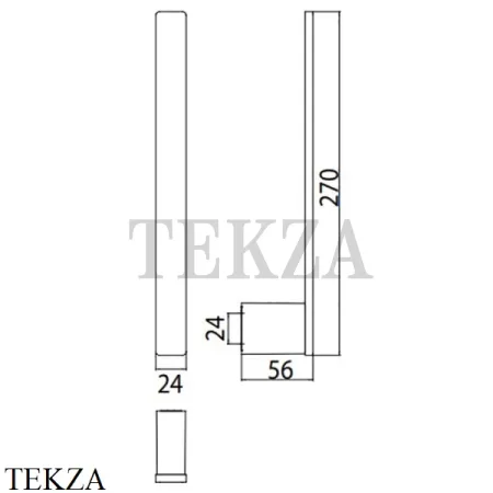 Emco Loft Держатель запасного туалетной бумаги на 2 рулона 0505 001 02, хром глянец