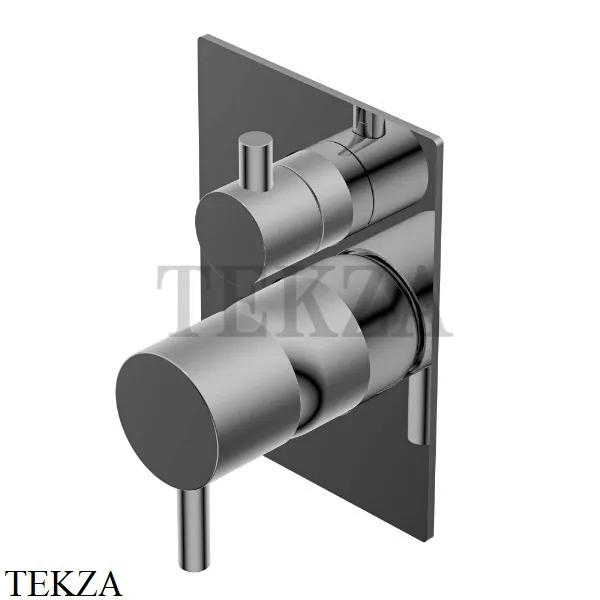 Ritmonio Diametro35 S Смеситель для душа, 2 потока, внешняя часть PR52GC111 F31, Frosted Black Chrome