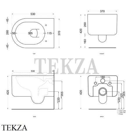 Cielo Itaca Унитаз подвесной, без ободка, сиденье микролифт ITVSK TL, белый матовый Talco