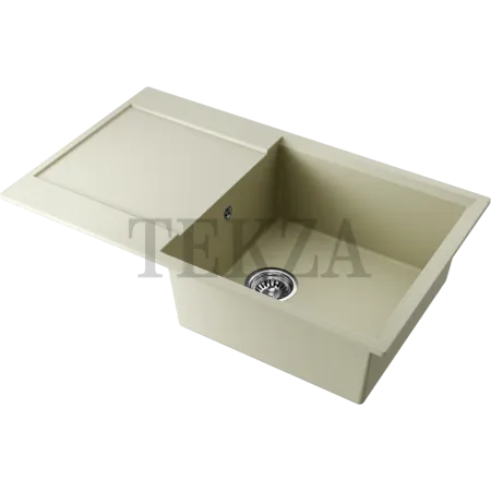 Omoikiri Daisen 86 Кухонная мойка Artgranit прямоугольная с крылом 4993694 ваниль
